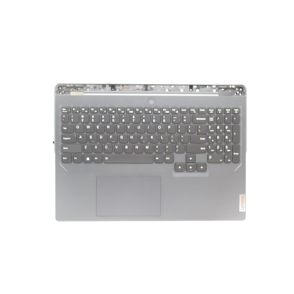 Carcasa superioara cu tastatura palmrest Laptop Gaming, Lenovo, Legion Pro 5 16IRX8 Type 82WK, 5CB1L30890, 5CB1L30894, AP2V4000100, iluminata, 4 pini, Onyx Grey, layout US