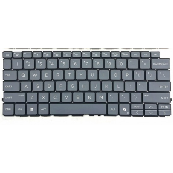 Tastatura Laptop, HP, EliteBook 8 G1a 14 inch, iluminata, gri, layout US