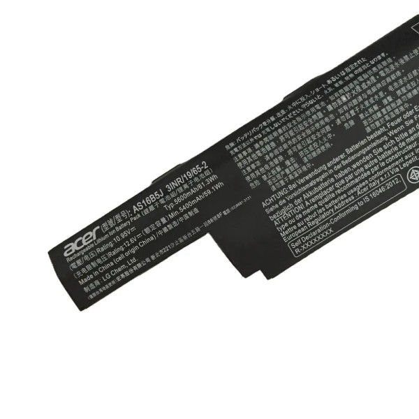 Baterie Laptop, Acer, Aspire E5-523, E5-523G, KT.0060G.001, 3INR/19/65-2, AS16B5J, 10.95V, 5400mAh, 61.3Wh