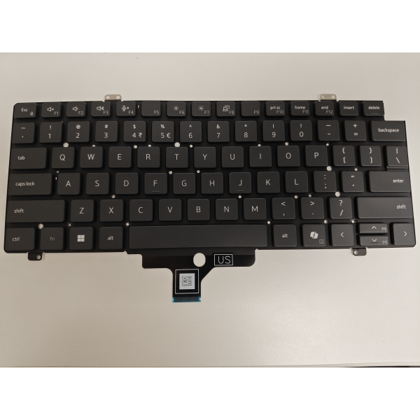 Tastatura Laptop 2-in-1, Dell, Latitude 7420, P136G, P136G001, H59KH, 0H59KH, neagra, layout US