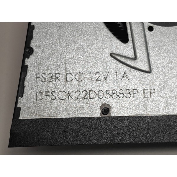 Cooler placa video Laptop Gaming, Asus, TUF A16 FA607P, FA607PI, FA607PV, FA607PU, 13NR0HW0M02011, DFSCK22D05883P-FS33, 6033B0131501, 12V, 1A, GPU