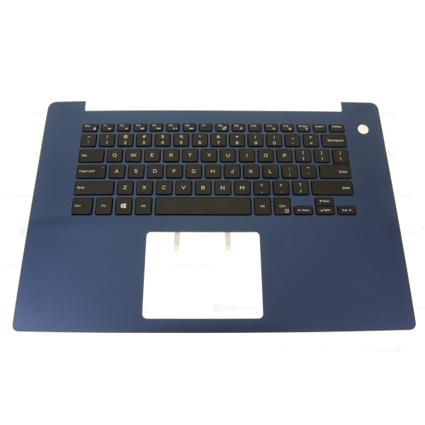 Carcasa superioara cu tastatura palmrest Laptop, Dell, Inspiron 15 5585, P77F, P77F002, 5P4P3, 05P4P3, 3670J, 03670J, 46M.0F8CS.0063, 460.0F807.0012, 439.0F80E.0012-2, albastra, layout US