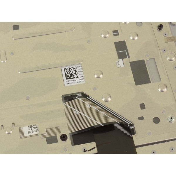 Carcasa superioara cu tastatura palmrest Laptop, Dell, Inspiron 15 5580, P77F, P77F001, KYYM7, 0KYYM7, K8HH4, 0K8HH4, 46M.0F8CS.0055, 460.0F808.0003, argintie
