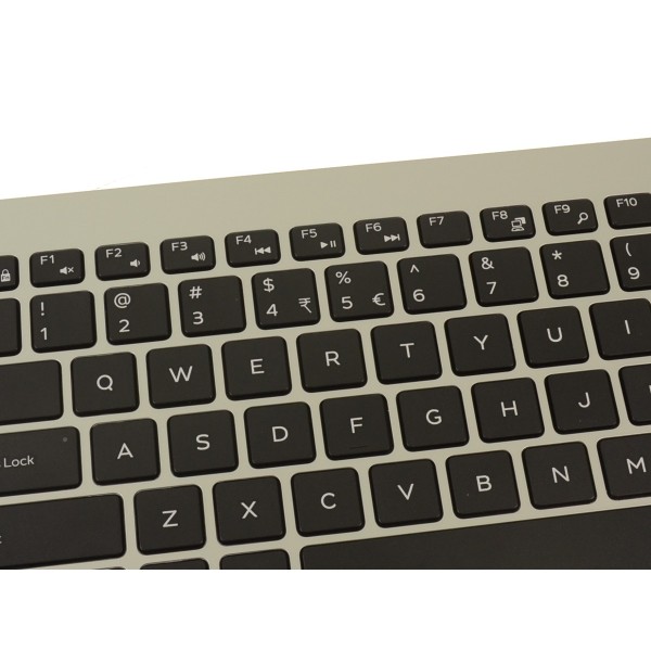 Carcasa superioara cu tastatura palmrest Laptop, Dell, Inspiron 15 5580, P77F, P77F001, KYYM7, 0KYYM7, K8HH4, 0K8HH4, 46M.0F8CS.0055, 460.0F808.0003, argintie
