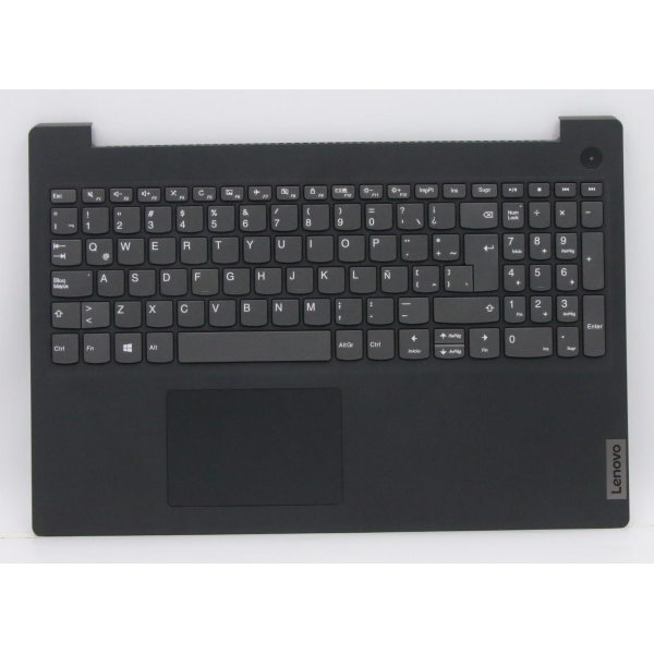 Carcasa superioara cu tastatura palmrest Laptop, Lenovo, IdeaPad 3 15IML05 Type 81WB, 5CB0X57453,AM1JV000300, AP1JV000510, FA1JV000500, EC1JV000200, Iron Grey, layout UK