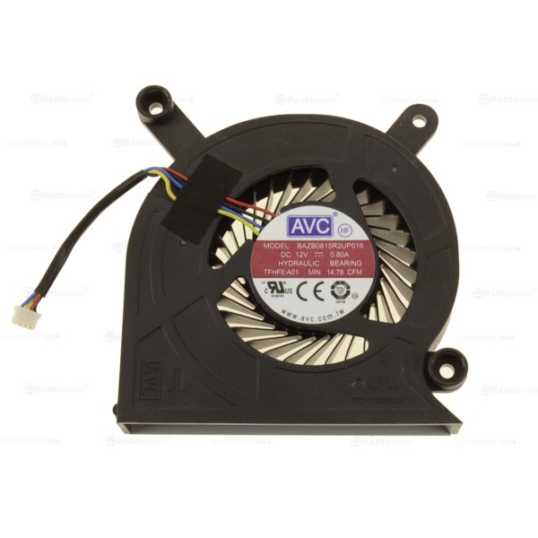 Cooler PC Desktop All In One (AIO), Dell, TFHF6, 0TFHF6, 2Y42R, 02Y42R, BAZB0815R2UP016, BAZB0815R2U-P012, BSC0812MB-00, 12V, 0.8A