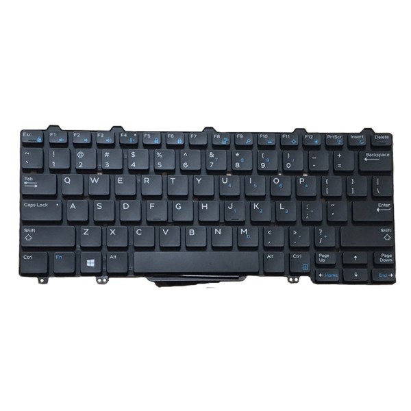 Tastatura Laptop, Dell, Latitude 12 E7275, T02H, T02H001, XCD5M, 0XCD5M, iluminata, neagra, layout US