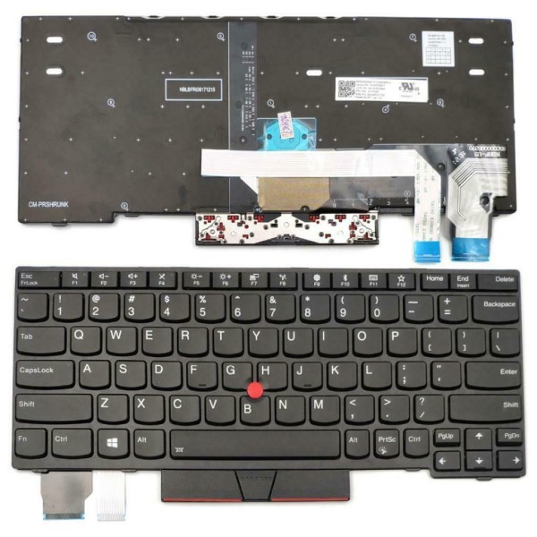 Tastatura Laptop, Lenovo, ThinkPad X13 Gen 1 Type 20T2, 20T3, 20UF, 20UG, iluminata, neagra, layout US
