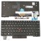 Tastatura Laptop, Lenovo, ThinkPad X13 Gen 1 Type 20T2, 20T3, 20UF, 20UG, iluminata, neagra, layout US