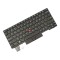 Tastatura Laptop, Lenovo, ThinkPad X13 Gen 1 Type 20T2, 20T3, 20UF, 20UG, iluminata, neagra, layout US