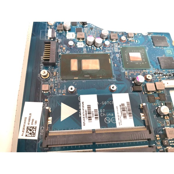 Placa de baza laptop, HP, 15-DA, 15T-DA, 15G-DR, 15Q-DS, I3-7020U, SR3LD, Nvidia MX110 2GB, N16V-GMR1-S-A2, EPK50 LA-G07CP, L20365-601
