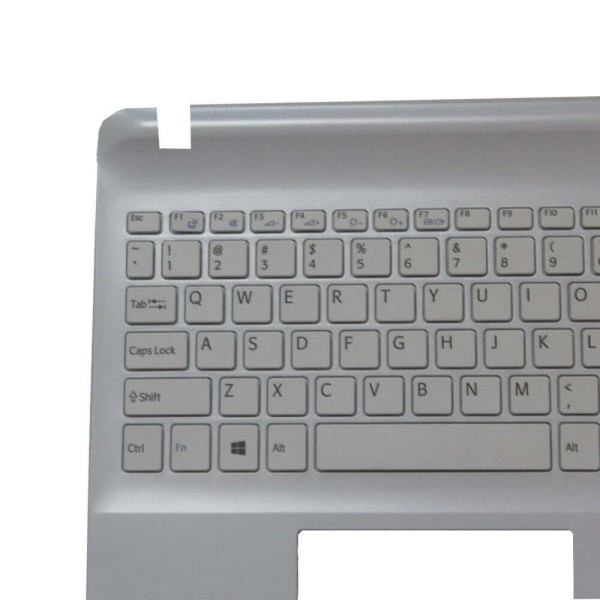 Carcasa superioara cu tastatura palmrest Laptop, Sony, Vaio SVF15, SVF151, SVF152, SVF153, alba