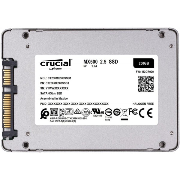Solid-State Drive (SSD) CRUCIAL MX500, 2TB, 2.5”