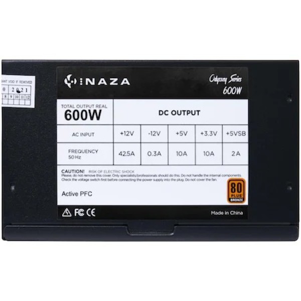 Sursa Inaza Odyssey, 80 PLUS Bronze, 600W