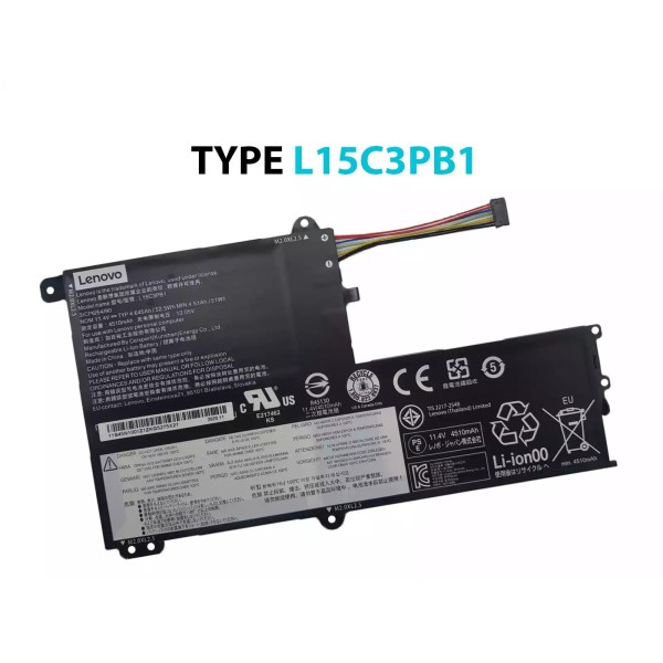 Bateire Laptop, Lenovo, L15M3PB0, L15L3PB0, L15C3PB1, L15L2PB1, L15C2PB1, L15M2PB1, 5B10M50528, 5B10M49826, 5B10M49824, 5B10M49821, 5B10M50524, 5B10M50525, 11.4V, 4510mAh, 52.5Wh
