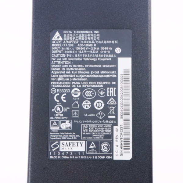 Incarcator Laptop, Delta Electronics, compatibil cu MSI GE63, GE63VR, Raider 9SE, 213, MS-17C5, ADP-180MB K, 180W, 19.5V, 9.23A, mufa 7.4x5.0mm