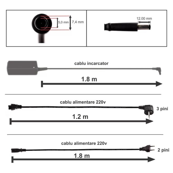 Incarcator Laptop, Delta Electronics, compatibil cu MSI GE63, GE63VR, Raider 9SE, 213, MS-17C5, ADP-180MB K, 180W, 19.5V, 9.23A, mufa 7.4x5.0mm