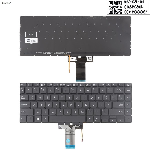 Tastatura Laptop, Asus, VivoBook 14 M413, M413DA, M413DA, iluminata, layout US
