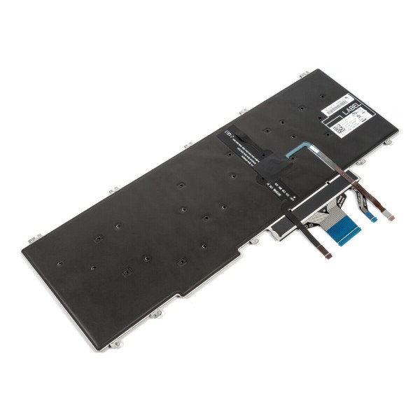 Tastatura Laptop, Dell, Precision 3550, P80F, P80F002, 0TCWPM, 0M25NK, iluminata, neagra, Dual Point, layout US