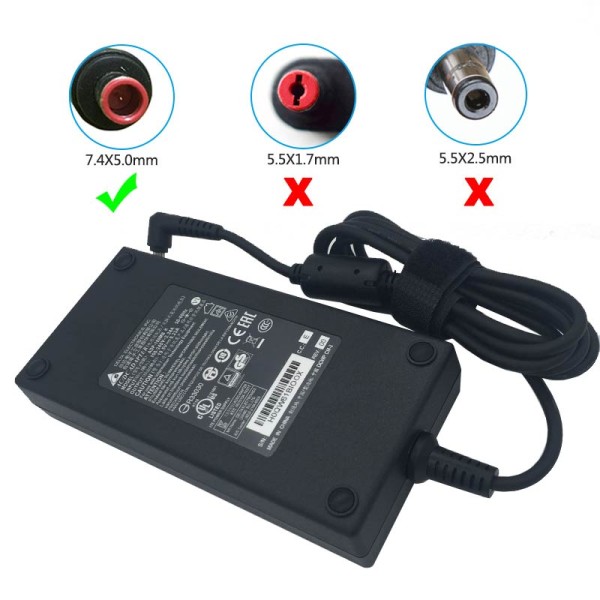 Incarcator Laptop, Delta Electronics, compatibil cu MSI GE63, GE63VR, Raider 9SE, 213, MS-17C5, ADP-180MB K, 180W, 19.5V, 9.23A, mufa 7.4x5.0mm