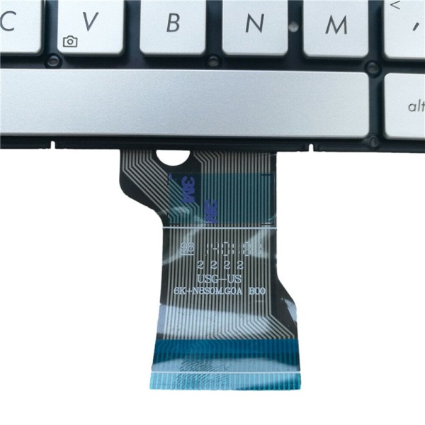 Tastatura Laptop, Asus, N501, N501J, N501JW, N501JM, N501VW, Q501, Q501L, Q501LA, N541, N541L, N541LA, argintie, layout US