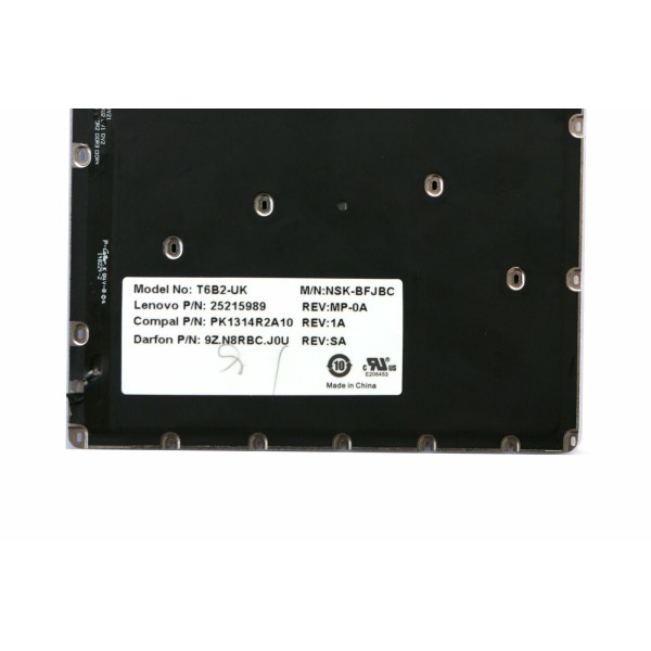 Tastatura laptop Lenovo IdeaPad Y50-70A luminata fara rama UK