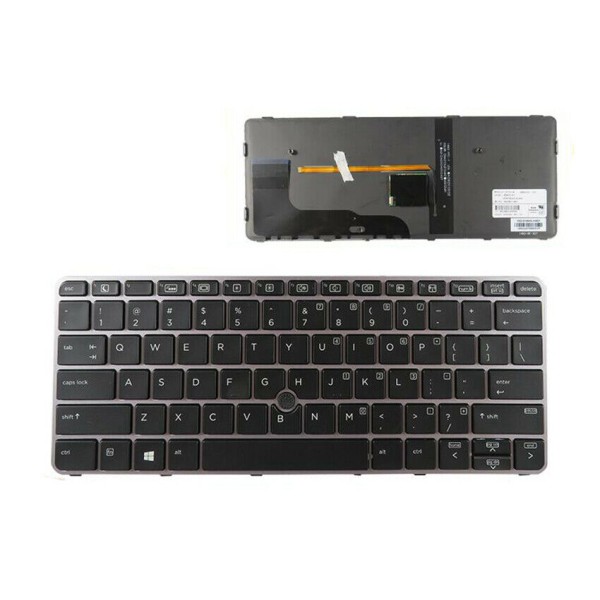 Tastatura Laptop HP EliteBook 820 G3 iluminata cu mouse pointer