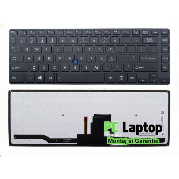 Tastatura Laptop Toshiba Tecra Z40-A iluminata (with mouse pointer)