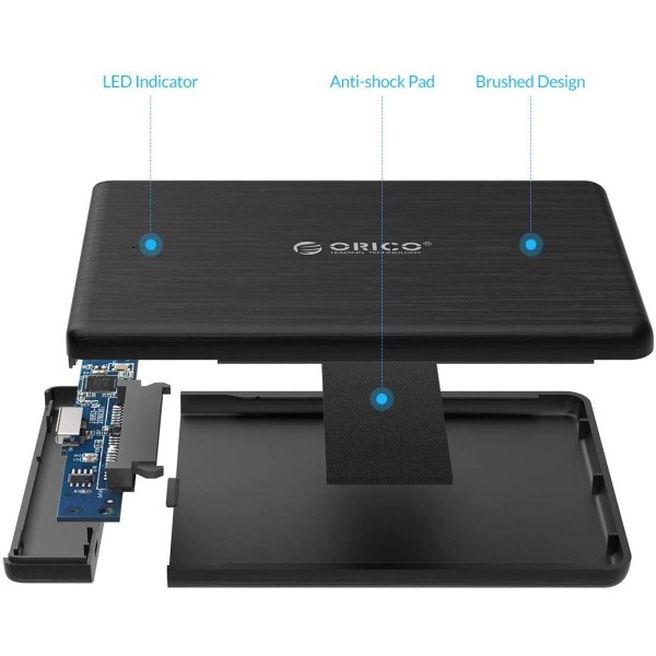 Rack Orico 2189U3, compatibil HDD/SSD 2.5" SATA, USB 3.0, Negru