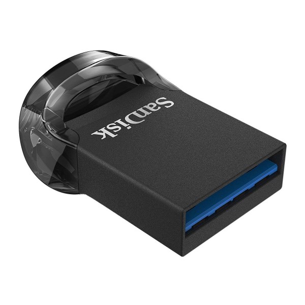 Memorie USB SanDisk Ultra Fit 128 GB, USB 3.1, Negru