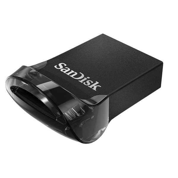 Memorie USB SanDisk Ultra Fit 128 GB, USB 3.1, Negru
